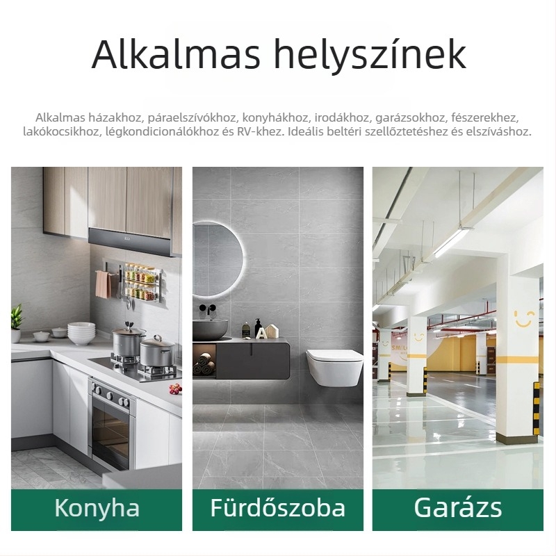 Kültéri falra szerelt ABS korong-típusú szellőző, esővédő sapkával és szeleppel