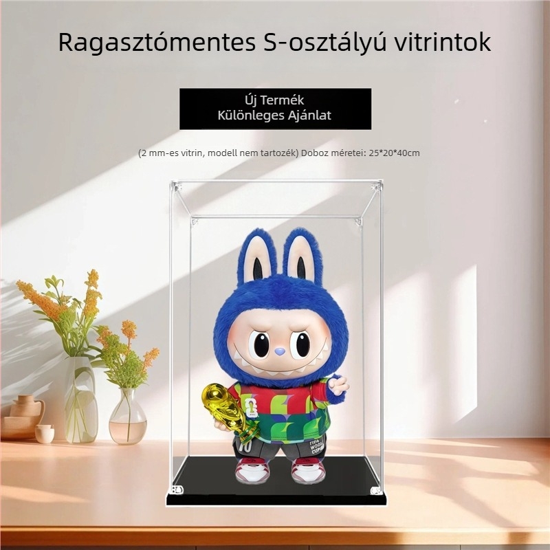 Labubu FIFA Világbajnokság kijelző doboz integrált akril porvédővel