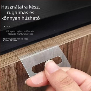 Láthatatlan fiók- és szekrényfogantyúk, ragasztós, fúrás nélkül
