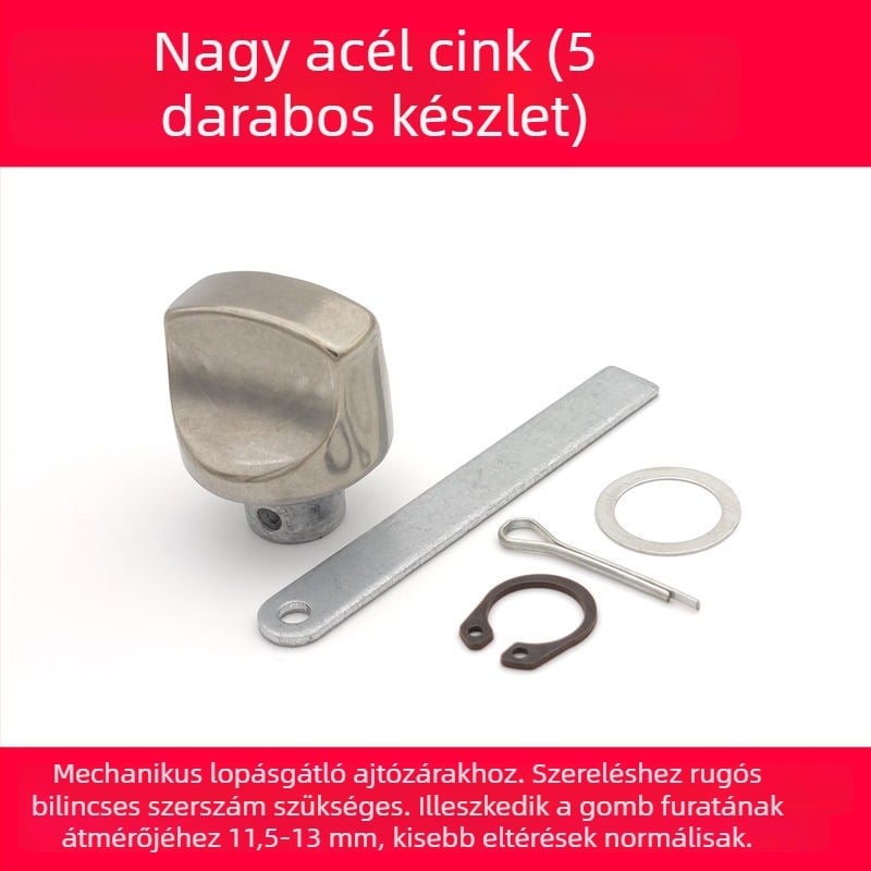 lopás elleni ajtózár belső záró gomb tartozékok készlet, tömör 304 rozsdamentes acél fogantyú, biztonság, klasszikus univerzális típus