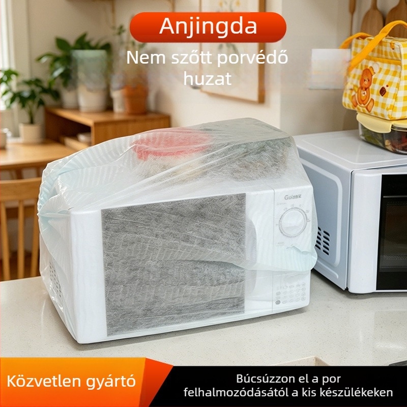Egyszer használatos, nem szőtt anyagból készült porvédő huzat otthoni használatra; vastagabb klímaberendezés-huzat; mikrohullámú sütő ventilátor fedél