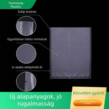 Texturált élelmiszer-vákuumtasakok és otthoni zárógép