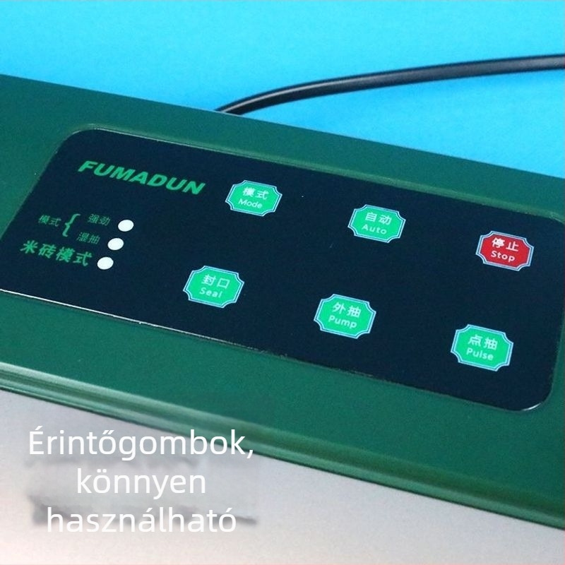 Otthoni használatra szánt automata vákuumzáró készülék, kompakt rizs tasak vákuumzáró gép, 2,5–5 kg-os formával