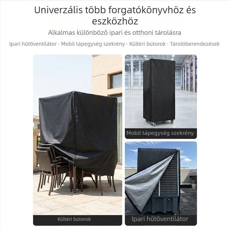 Oxford szövetből készült porvédő légkondicionálóhoz, beltéri és kültéri használatra, vízálló, UV-védelem, univerzális méret