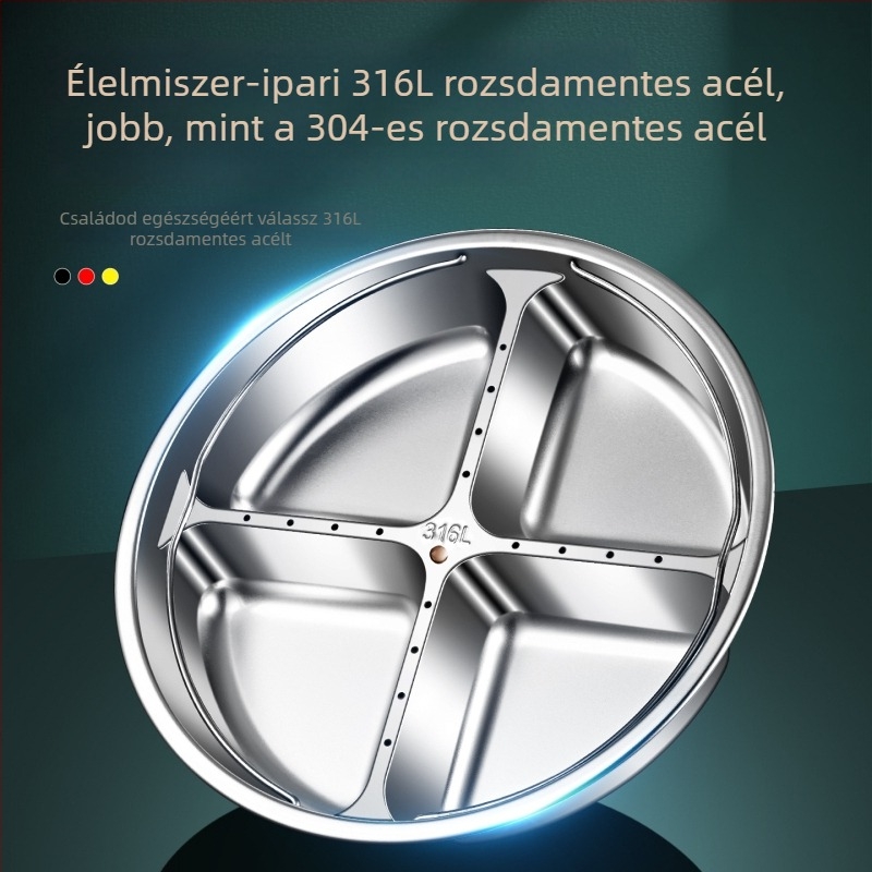 316L rozsdamentes acél, élelmiszer-minőségű belső pároló rács rizsfőzőhöz, osztott pároló tálca és kosár a étel előkészítéséhez
