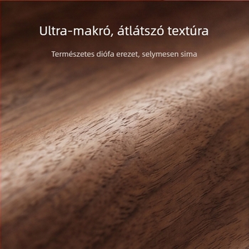 Diós színű zsebkendőtartó fedéllel, modern minimál stílus, nappalira és hálószobába