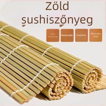 Sushi-matta készlet bambuszmattával a sushi tekercsekhez és kim-baphoz