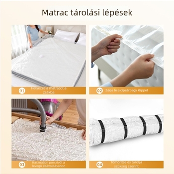 Habmatrac vákuumzsák, extra vastag, nagy méret, vákuumzár, latex matrac tömörítéséhez költözésnél és rendezéshez
