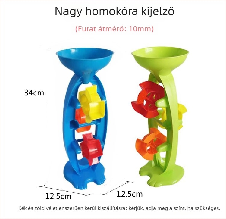 Nagy, vastag Cassia-homokóra játék készlet gyerekeknek, műanyag strandjátékok