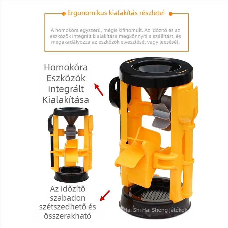 Nagy, vastag Cassia-homokóra játék készlet gyerekeknek, műanyag strandjátékok