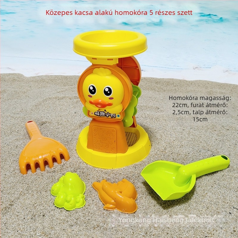 Nagy, vastag Cassia-homokóra játék készlet gyerekeknek, műanyag strandjátékok