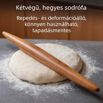 Pengyi Nem tapadós Fa Nyújtófa tésztához, fondant-hoz, tésztához és gyoza-lapokhoz