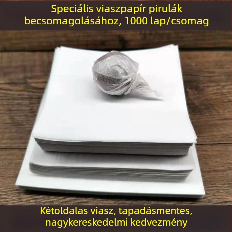 Élelmiszerbiztonságos viaszos papír a csomagoláshoz és péksüteményekhez