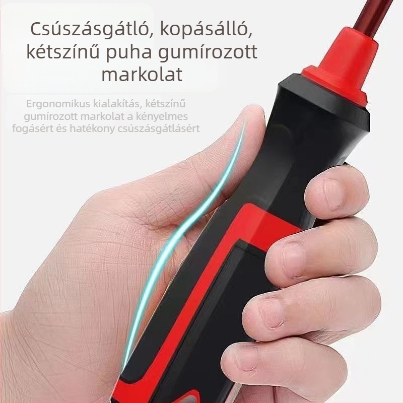 S2 ötvözetű acélból készült lapos- és Phillips csavarhúzó készlet, háztartási szerszámkészlet