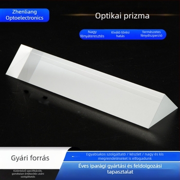 Optikai háromszögű prizma oktatási kísérletekhez és képalkotási bemutatókhoz