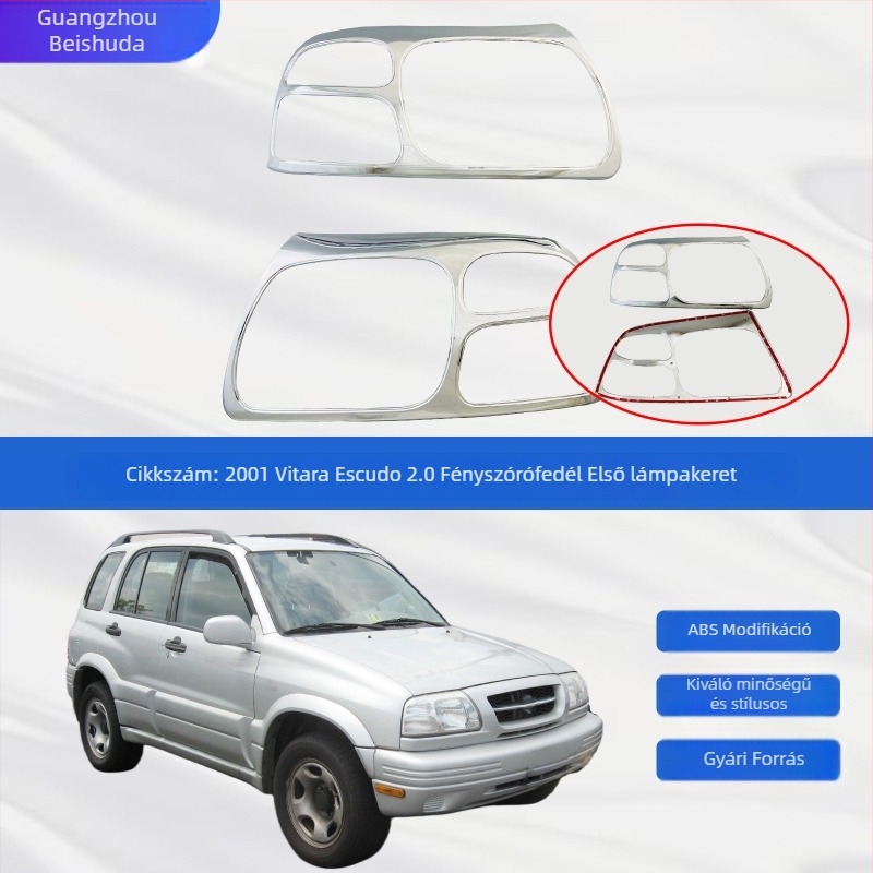 2001-es Vitara Escudo 2.0 első fényszóró kerete és fedője