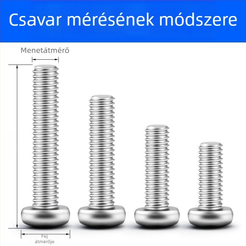 Háztartási hardver-kiegészítők készlet: csavarok, anyák, alátétek, önmetsző csavarok