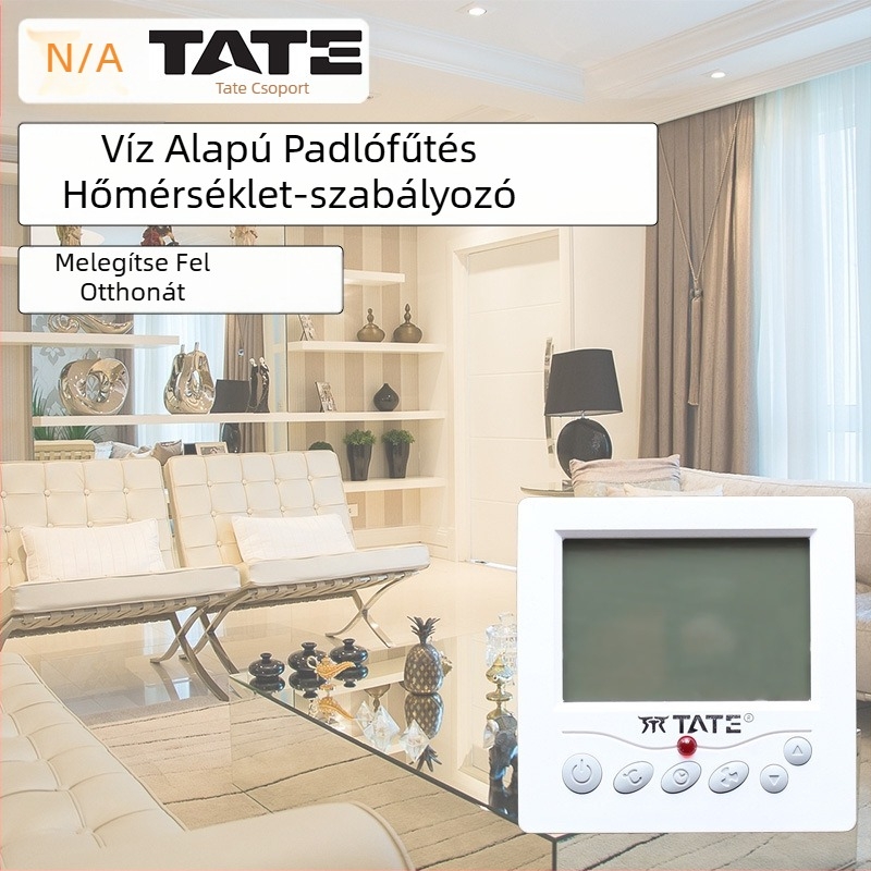 Ted távirányítós LCD fűtőpanel termosztát TE-RL1 padlófűtéshez és falra szerelhető kazánhoz – hőmérséklet-szabályozó