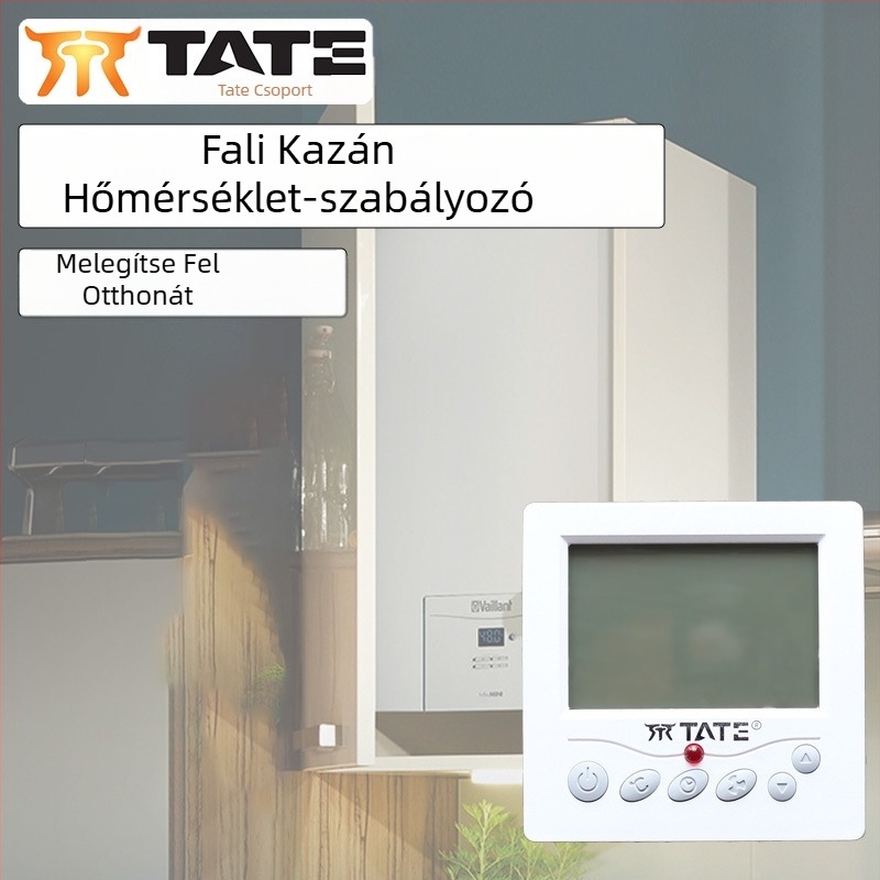 Ted távirányítós LCD fűtőpanel termosztát TE-RL1 padlófűtéshez és falra szerelhető kazánhoz – hőmérséklet-szabályozó