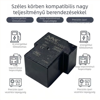 NNC67E-1H-12VDC Nagy teljesítményű PCB-relé 50A, CQC/UL/CE tanúsítvány, T90