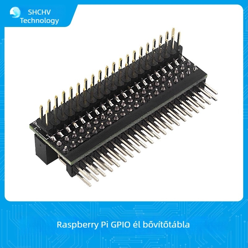 Raspberry Pi GPIO oldalsó bővítőlap, 1-2, 40‑pin oldal kivezetés, multiplexált 4B/3B+