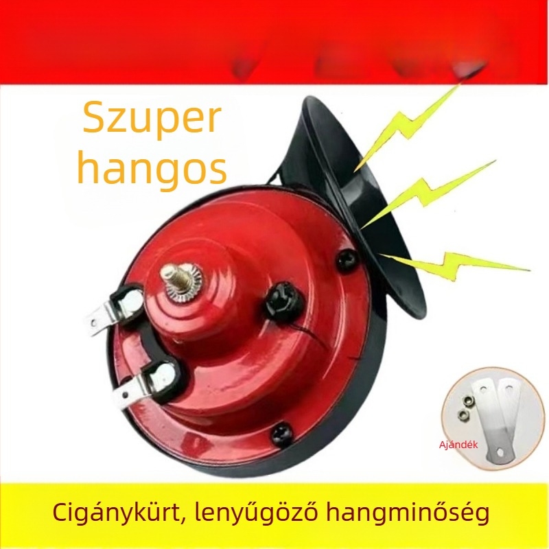 12V univerzális motorkerékpár kürt, kéthangú (magas és mély), vízálló és strapabíró