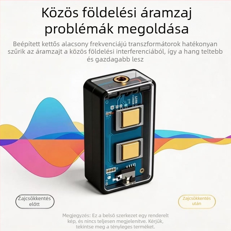 3,5 mm-es audio izolátor közös földeléssel, zajszűrő az audióhoz, áramzaj-eltávolító, AUX audio izolátor