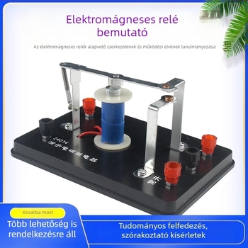 24014 Elektromágneses relé bemutató készlet fizikai kísérletekhez középiskolában
