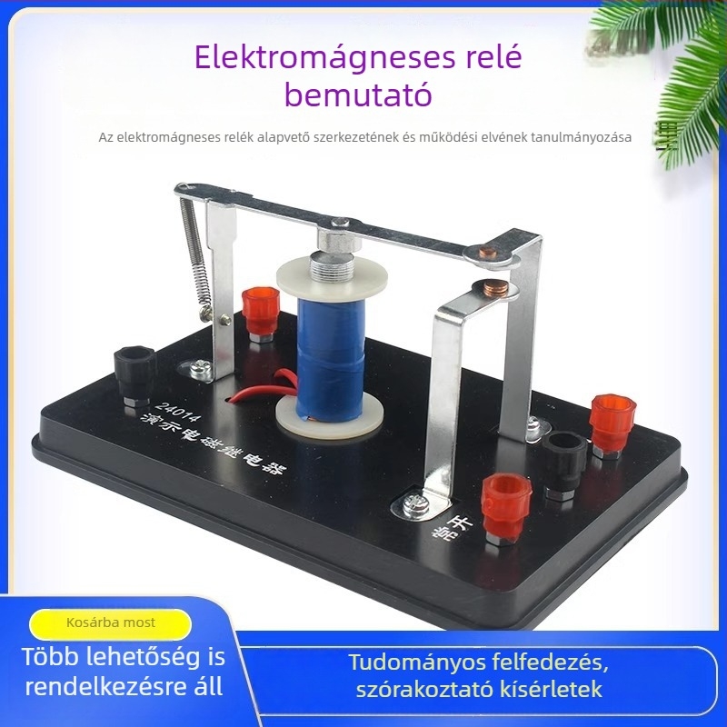 24014 Elektromágneses relé bemutató készlet fizikai kísérletekhez középiskolában