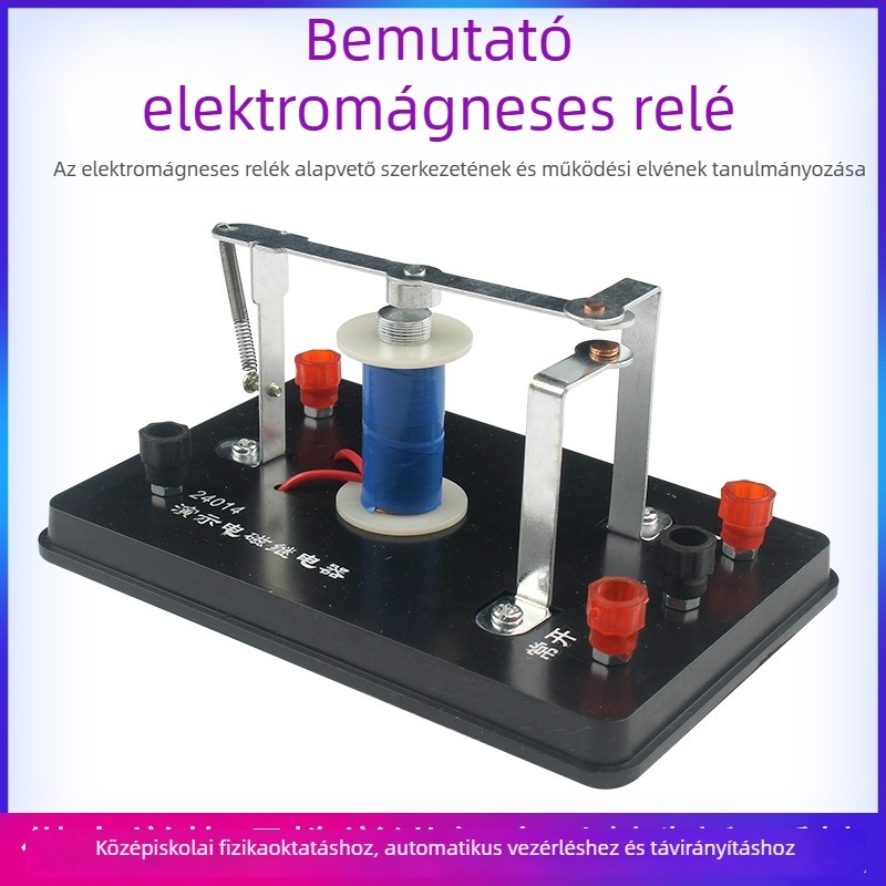 24014 Elektromágneses relé bemutató készlet fizikai kísérletekhez középiskolában