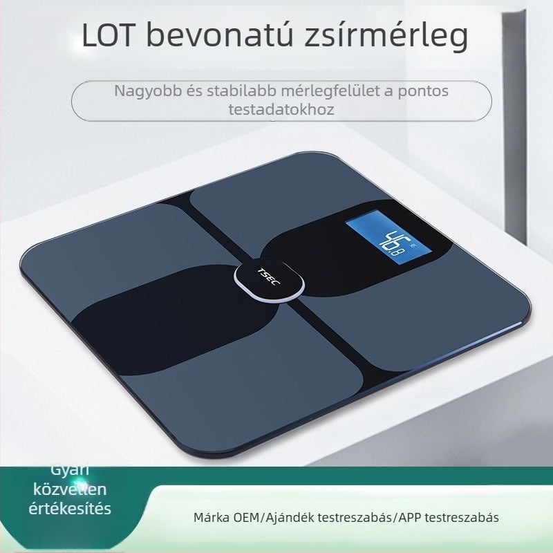 Beiyue Bluetooth testzsír-mérleg ITO bevonattal, otthoni használatra