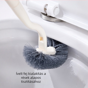 Új fúrásmentes falra szerelhető WC-kefe készlet, résszel