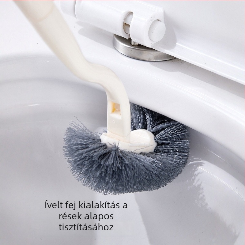 Új fúrásmentes falra szerelhető WC-kefe készlet, résszel