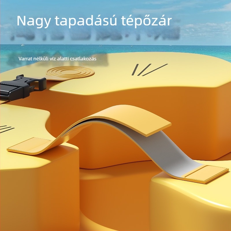 Gyermekeknek szánt úszógyűrű felfújás nélkül, hónalj alatti úszógyűrű, fulladásgátló, anti‑átfordulás, PVC, rajzfilm minta