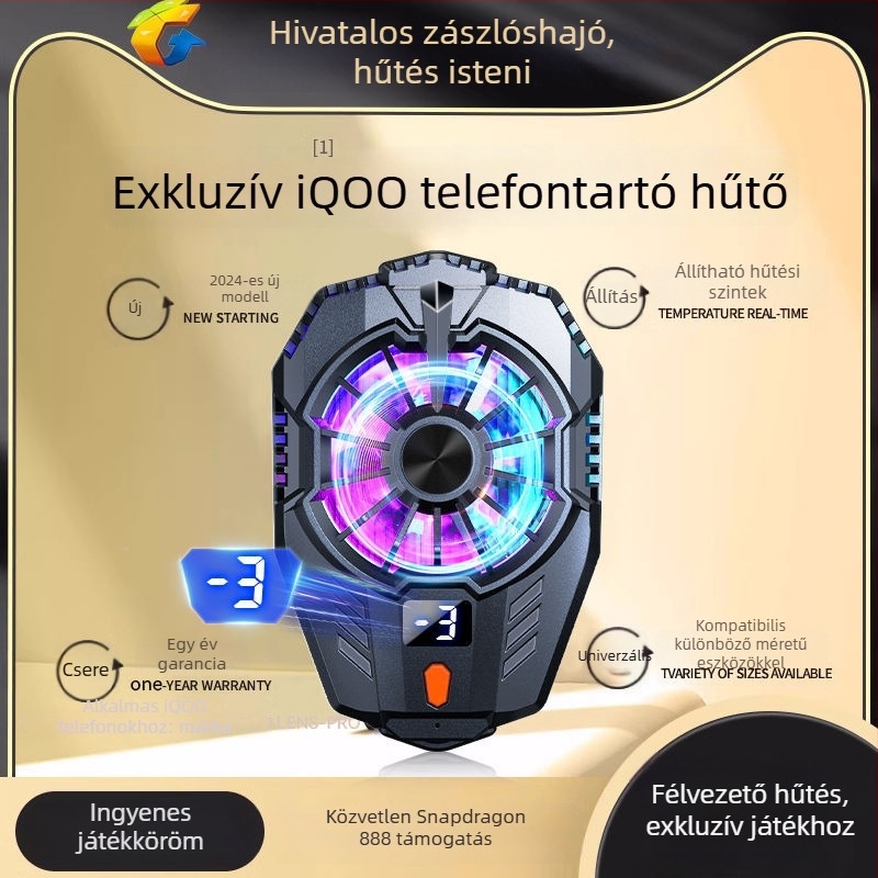 X20 okostelefon-hűtő félvezető hűtőklipsz e-sportokhoz