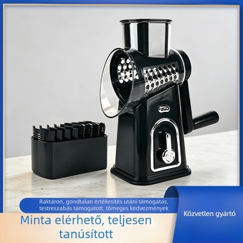 Új multifunkcionális zöldségvágó kézi hajtású reszelő hengerrel, szeletelés és reszelés funkcióval