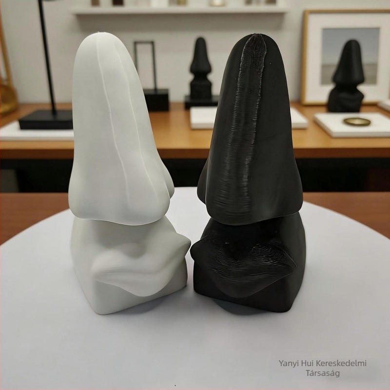 3D-nyomtatott szemüvegtartó minimalist nasformával, kreatív irodai asztali dekoráció és rendező