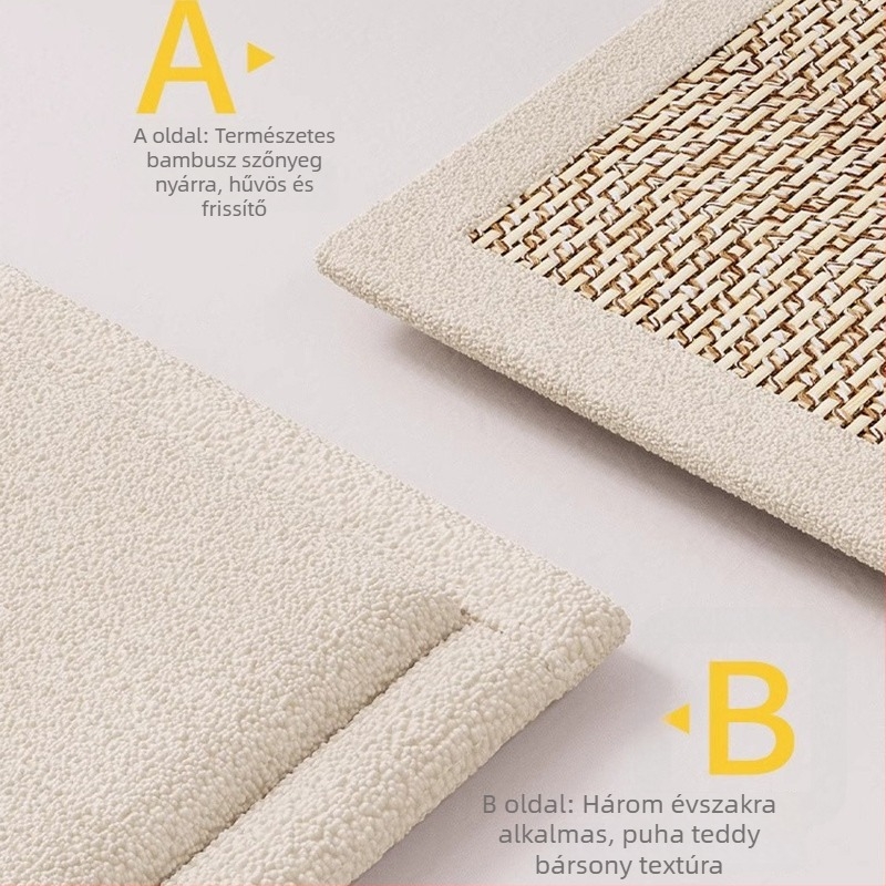 Q3Y Bay Window párna erkélyre — négy évszakos ülőpárna, bambusz anyag, töltet szivacs, modern minimalist stílus