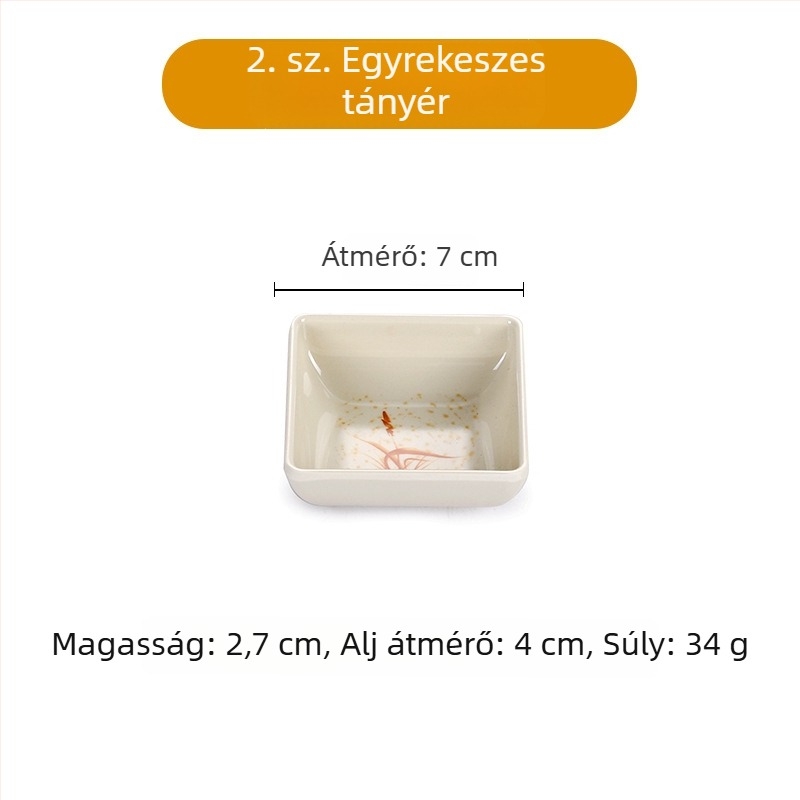 A5 virágmintás melamín edénykészlet, porcelánhatás, 14 cm átmérő; tartalmaz szószostálat, ecetostálat, olajtálat, nasi tálat és kis kóstoló tálat