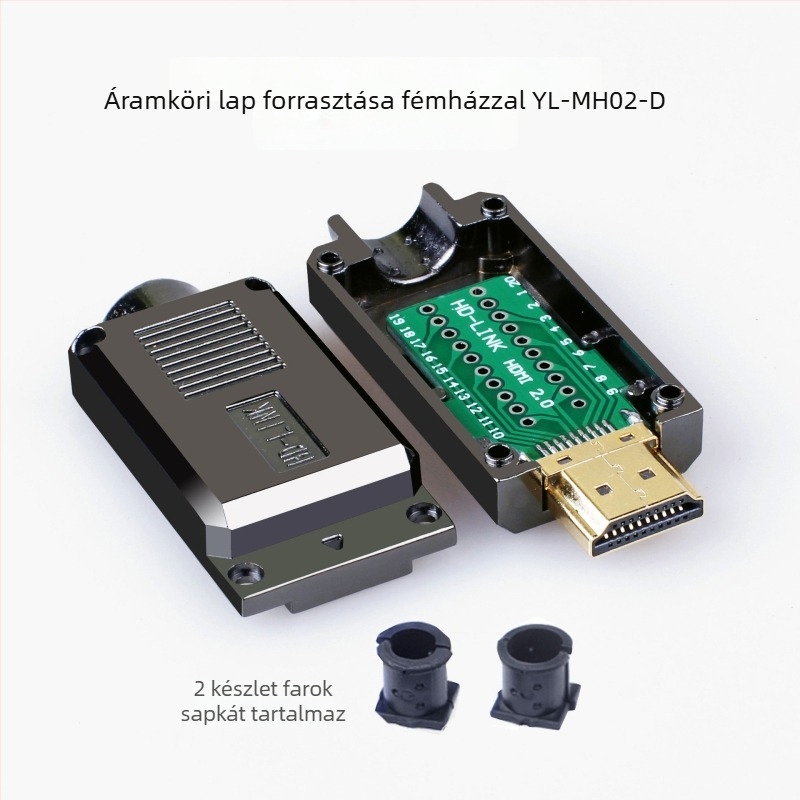 HDMI forrasztás nélküli – modul dugó és csatlakozódobozzal, nagyfelbontású vonalcsatlakozó 2.0 kiadás