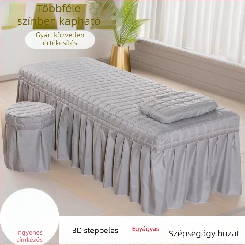 Egyrészes szépségágyhuzat lyukkal, egész éves használatra, szalonoknak és masszázshoz