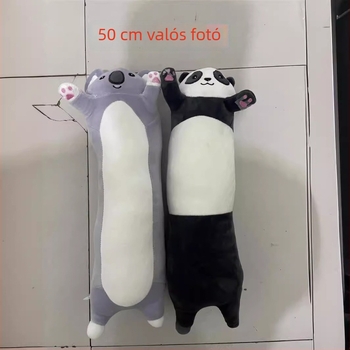 Óriás panda plüss párna-baba, hosszú lábú, gyerekeknek, születésnapi ajándék