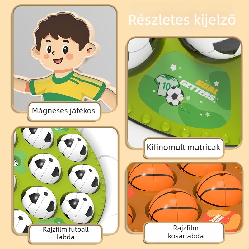 2026-os Világkupa Foci–Kosár Versenyképes Asztali Játék Forgó Zenei Lemezzel Gyerekeknek
