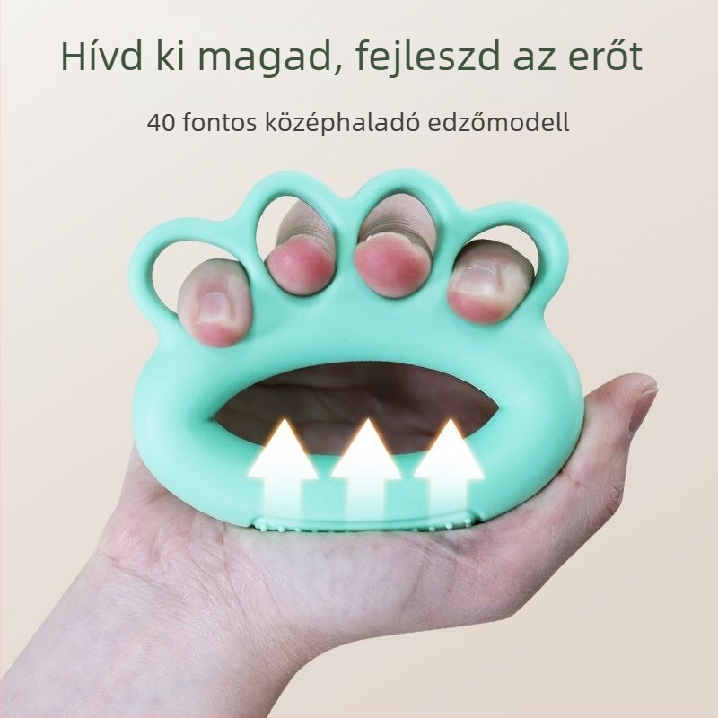Időseknek szóló fogás erősítő gyűrűkkel – tenyér és ujjak hajlékonyságának edzése, rugófeszítéses készülék.