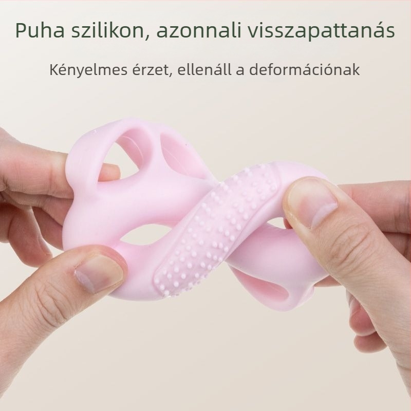 Időseknek szóló fogás erősítő gyűrűkkel – tenyér és ujjak hajlékonyságának edzése, rugófeszítéses készülék.