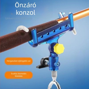 Önzáró horgászbot tartó, multifunkcionális, állítható talajállvány kézi és tengeri horgászathoz