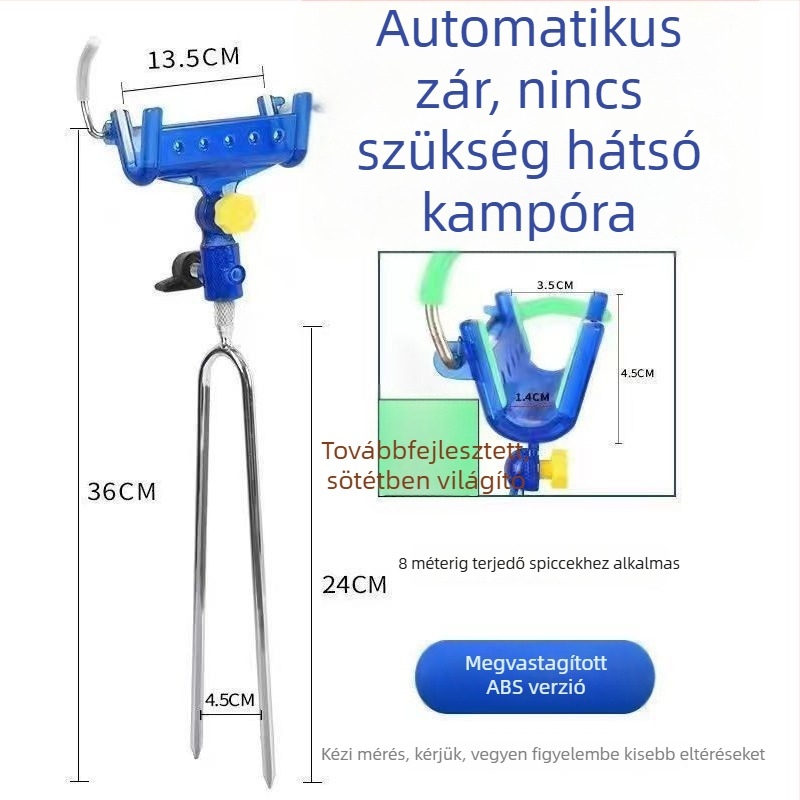 Önzáró horgászbot tartó, multifunkcionális, állítható talajállvány kézi és tengeri horgászathoz