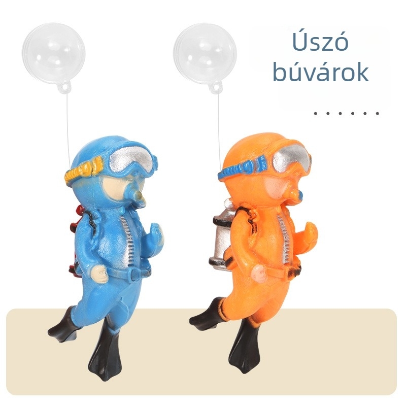 Akváriumi dekoráció – Ananász ház, nagy rajzfilm figura