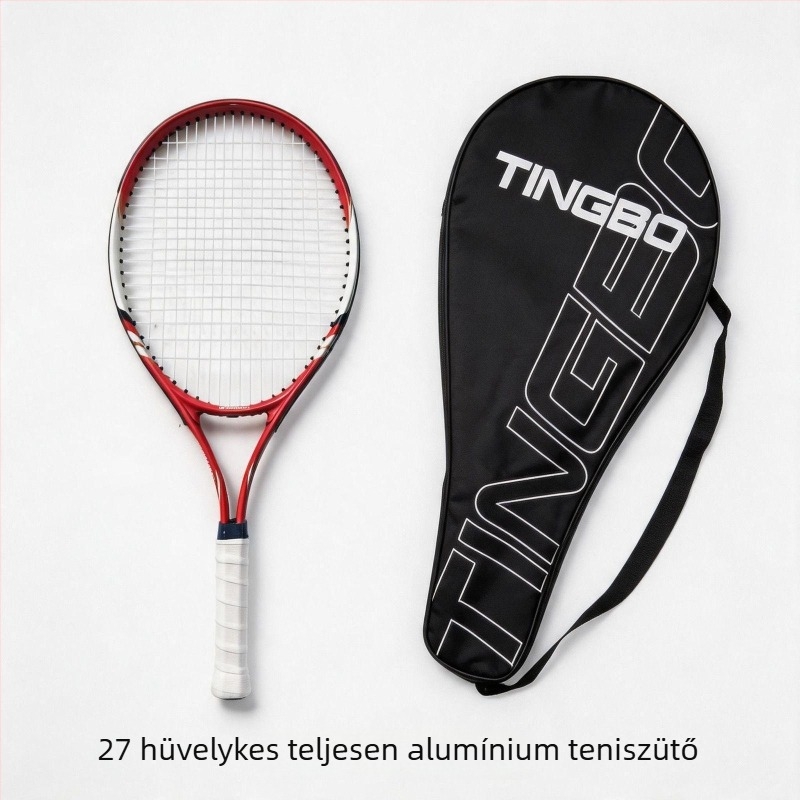 Tenisz edzéséhez: egyetlen ütő és zsinór visszaforduló funkcióval, szénszálas, kezdőknek