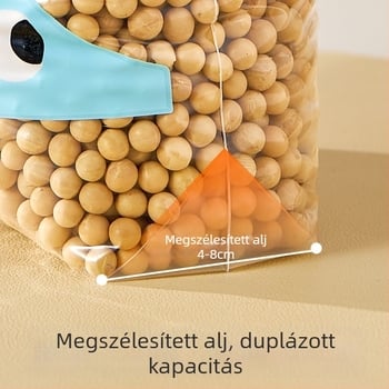 Kétsugarú frissességmegőrző tasakok otthoni használatra, fagyasztáshoz és mikrohullámú sütőhöz, vastagított élelmiszer-minőségű záró tasakok